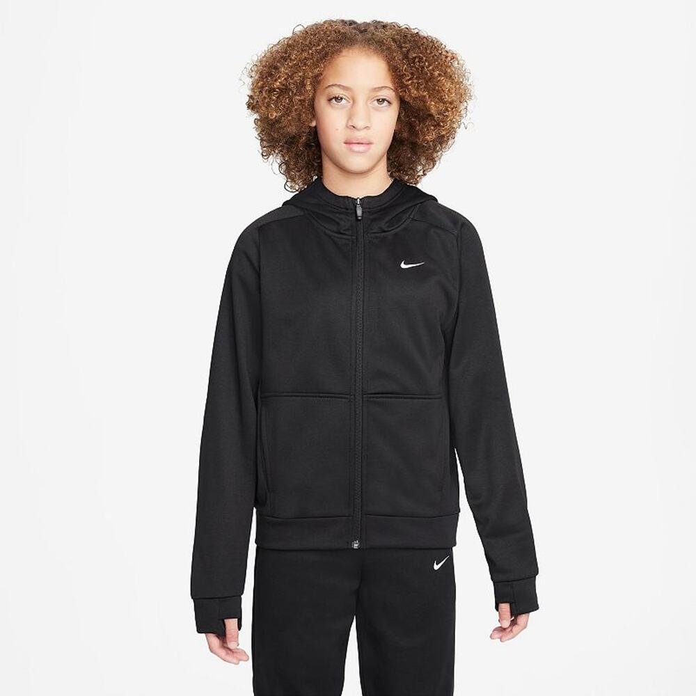 Girl's Nike Therma-Fit Full Zip Hoodie - Black - Large - NWT